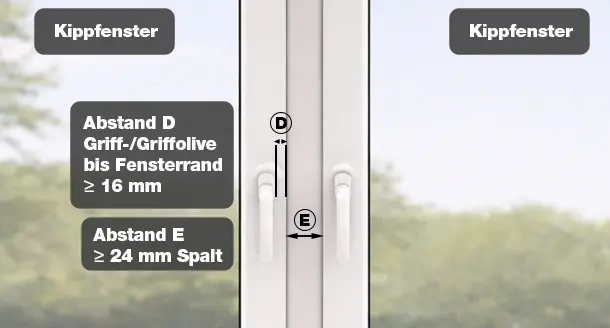 Abstände Doppelfenster
